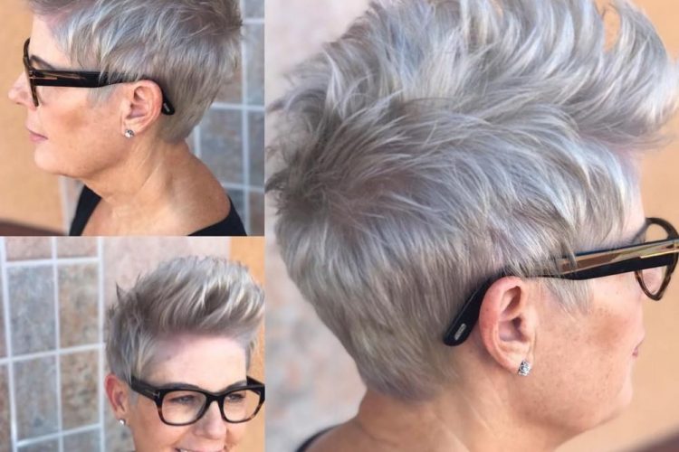 Short gray hairstyles for women of all ages
